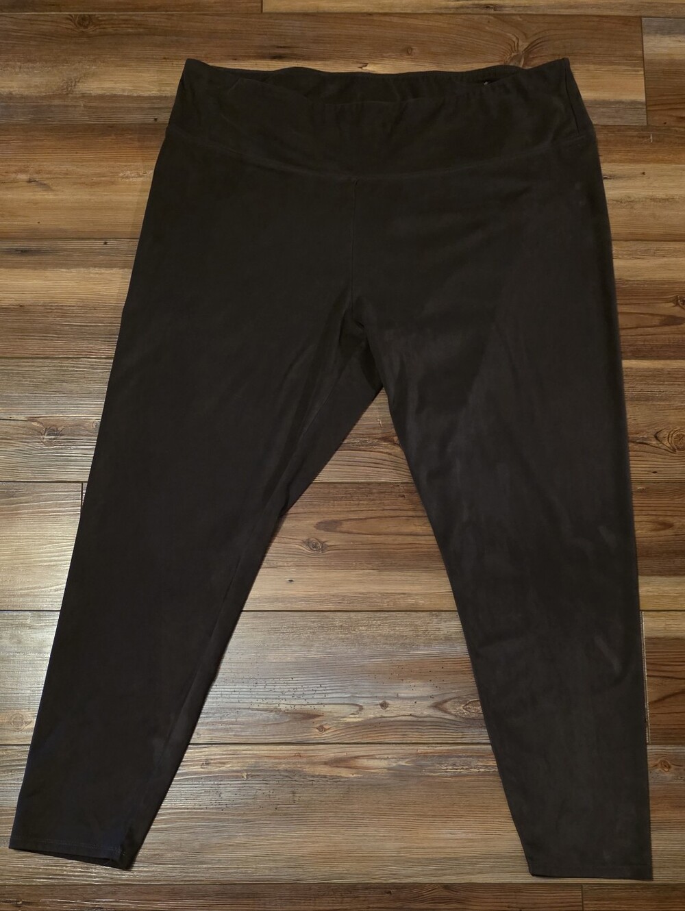 Soft Surroundings Chocolate Brown Stretch Knit Pull-On Leggings/Pants - Size 1X